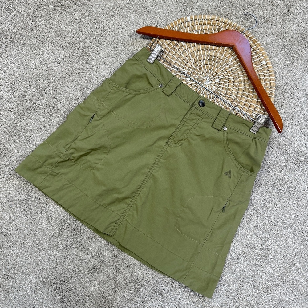 Ascend Women’s Mini Skirt Skorts Lined Outdoor Camping in Green Size 4